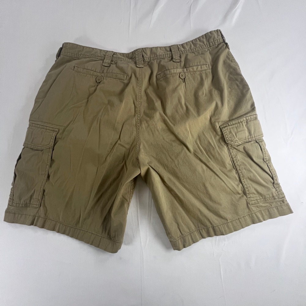 George Mens Cargo Shorts Sand Khaki Size 42 Stretch Cotton Utility GM28445